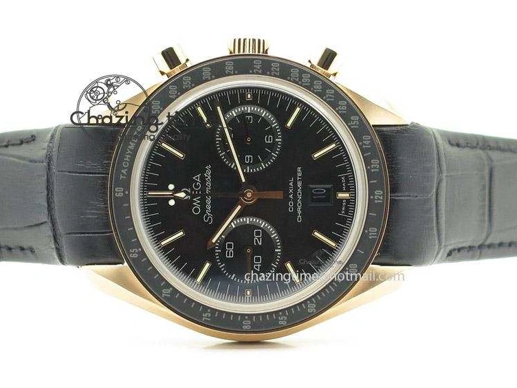 0420 Speedmaster ’57 RG Chrono AXF Best Edition On Black Leather Strap A Colorful 8284